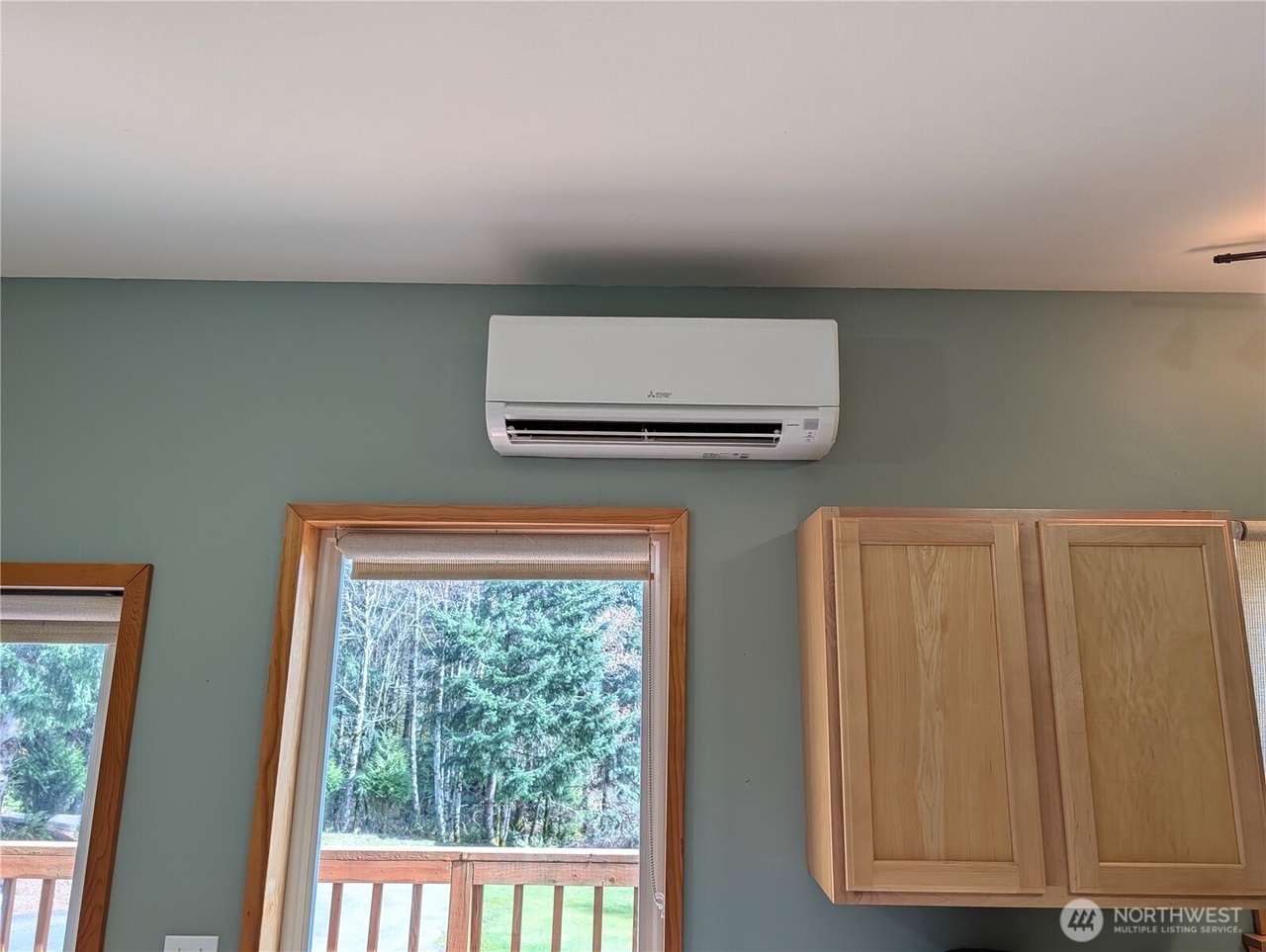 Mini-split heat pump unit in ADU